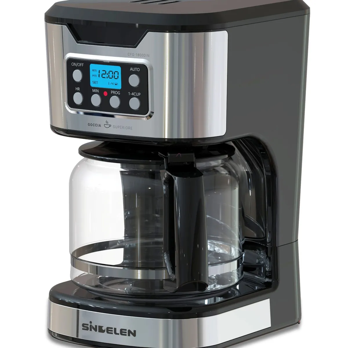 SINDELEN - Cafetera por Goteo Goccia Superiore CFG-1800DIN