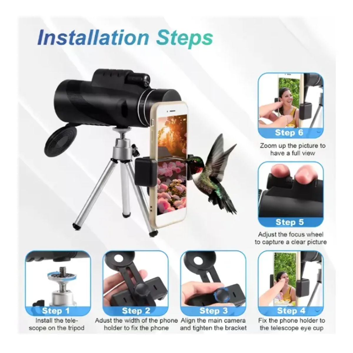 GENERICO - telescopio Monocular De De Observación De Aves Jz02 10x42