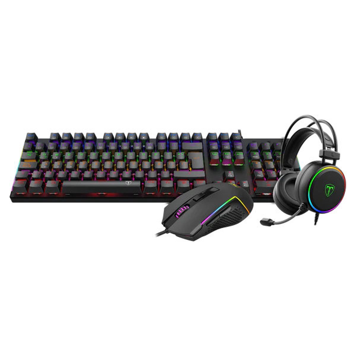 T-DAGGER - Combo Gamer Teclado + Mouse + Audífonos - T-Dagger TG S009