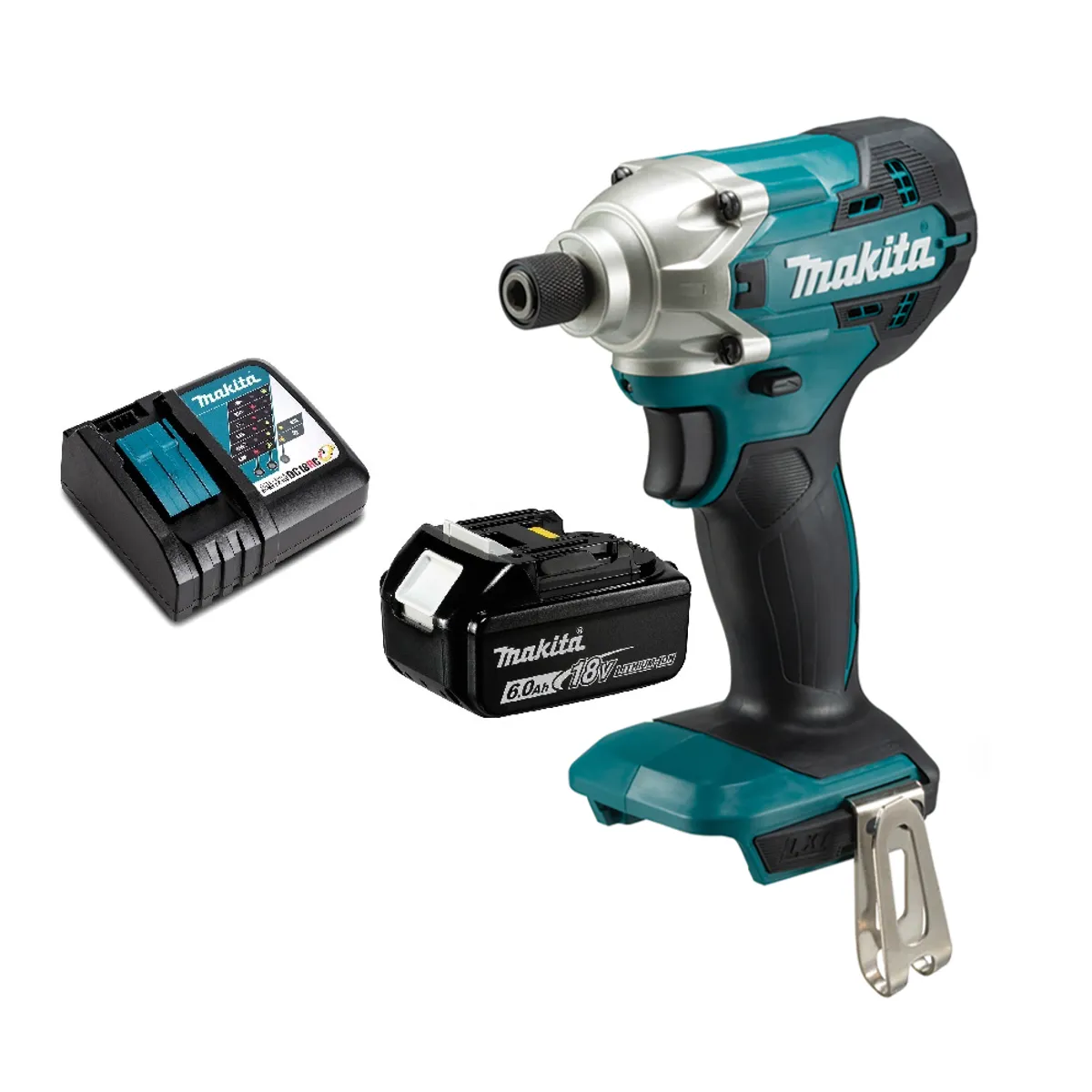 MAKITA - Atornillador Impacto 18v Inalámbrico 155 Nm Makita DTD156 (6 Ah)