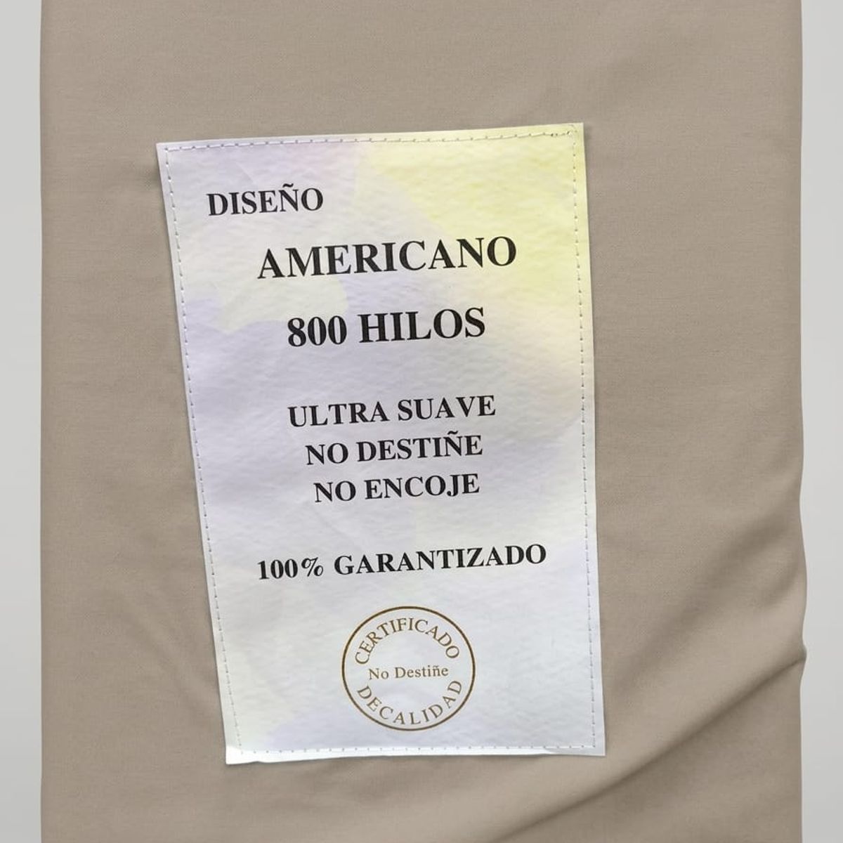 GENERICO - Sabana de Algodon 800 Hilos Dos Plazas
