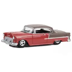 GREENLIGHT - 63040-A 1-64 1955 CHEVROLET BEL AIR RUBY RED AND