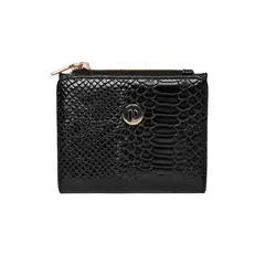 POLLINI - Billetera Mujer con textura Negro