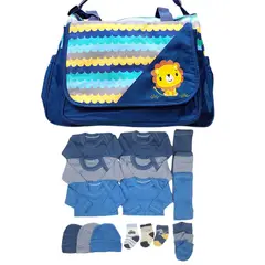 GENERICO - Pack Bolso + Ajuar 18 Piezas 0/3 Meses
