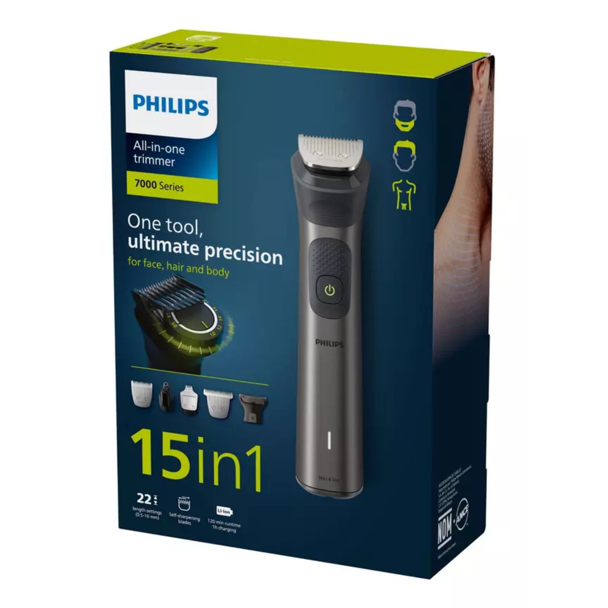 PHILIPS - Afeitadora Multigroom All-In-One Serie 7000 MG7940/15 15 en 1 Philips