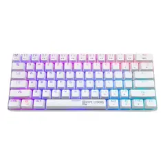HYPE LEGEND - Teclado Mecánico Rebel RGB White Red Switch