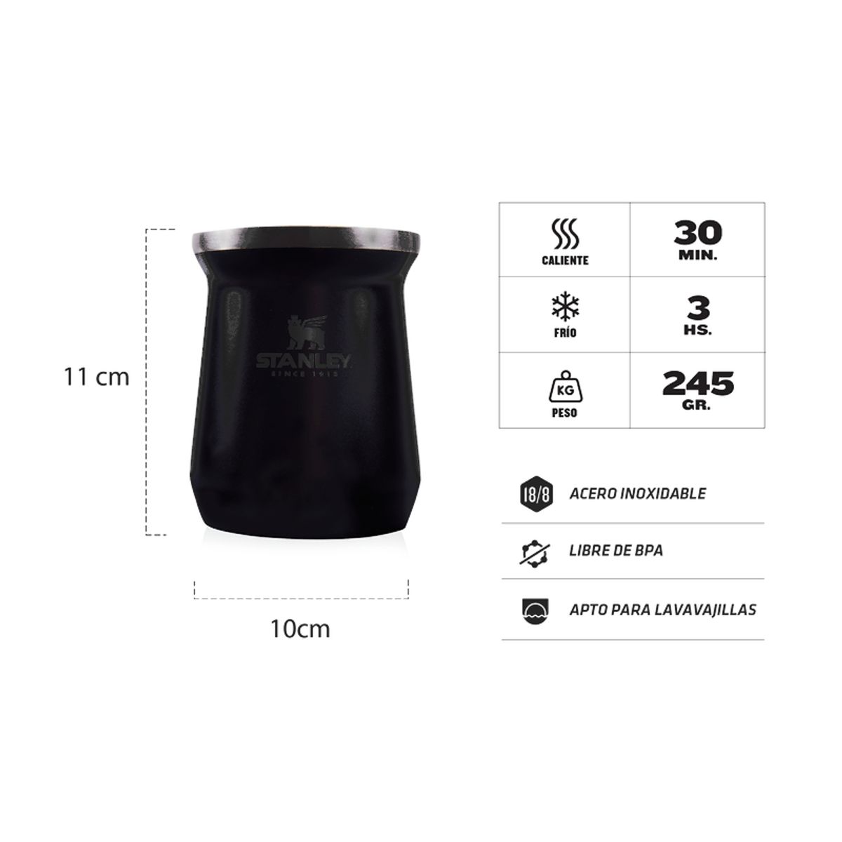 STANLEY - Mate Stanley Negro 2.0 - 236 ml