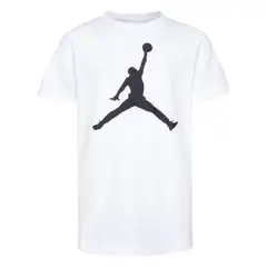 JORDAN - POLERA KIDS BIG JUMPMAN BLANCA