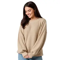 ACOCO - Sweater Mujer Essential Beige