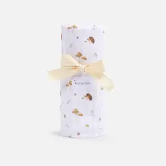 BABYROSEN - Manta Bambú Muselina Hongos 75 x 110 cm