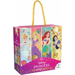 GENERICO - IMEX JCA-4693 PUZZLE PRINCESAS 4 EN 1 DE 60 PIEZAS