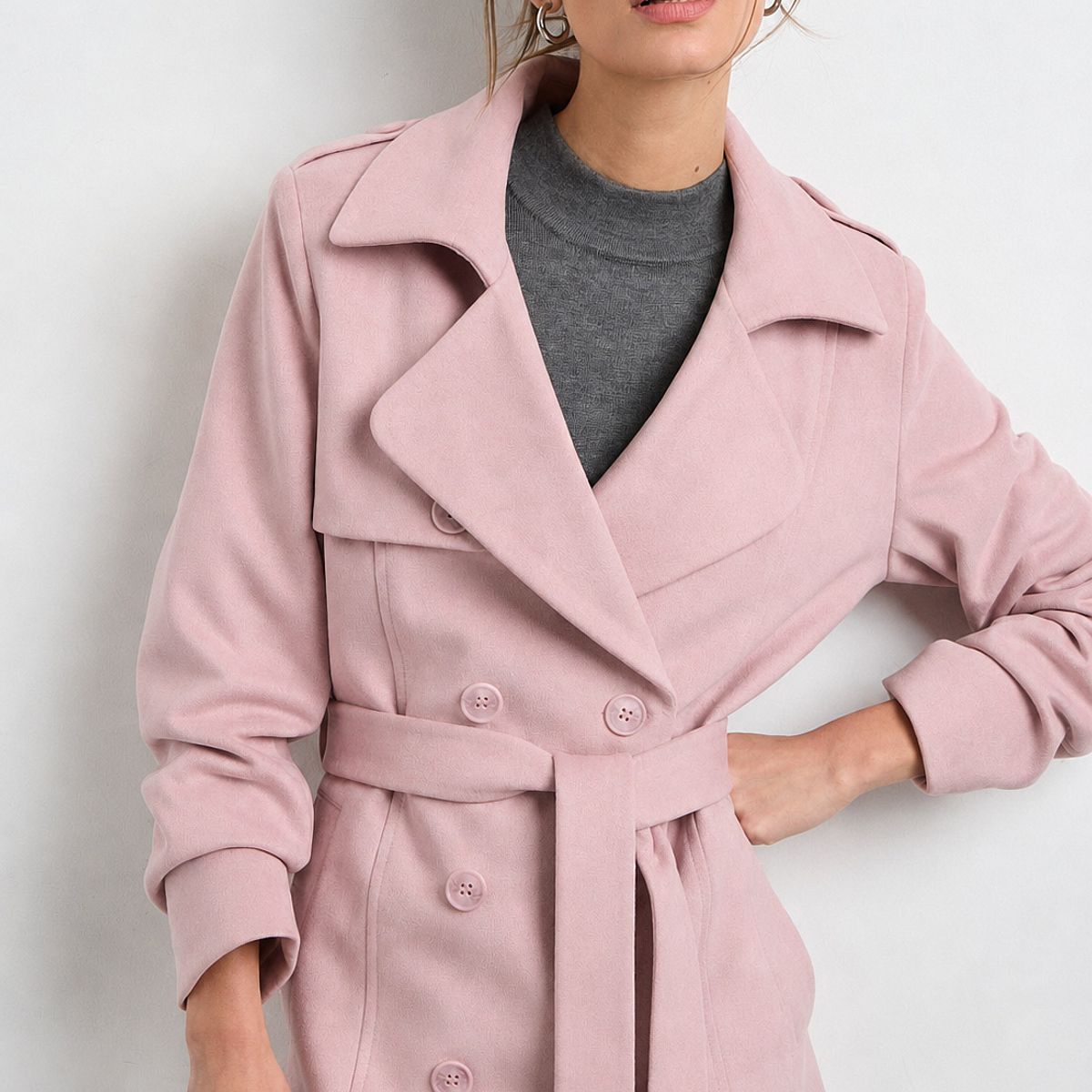 IO - Chaqueton Rosado Mujer Io