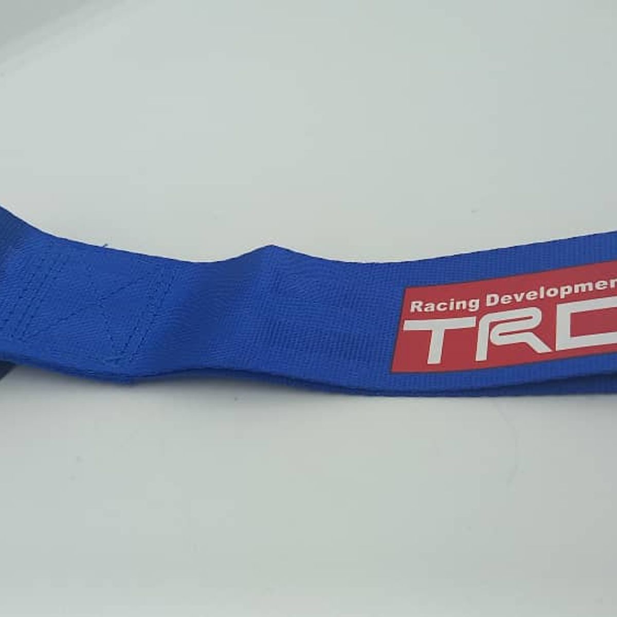 GENERICO - Cinta correa gancho de remolque ó arrastre tow strap universal TRD tunning PEGADO color AZUL