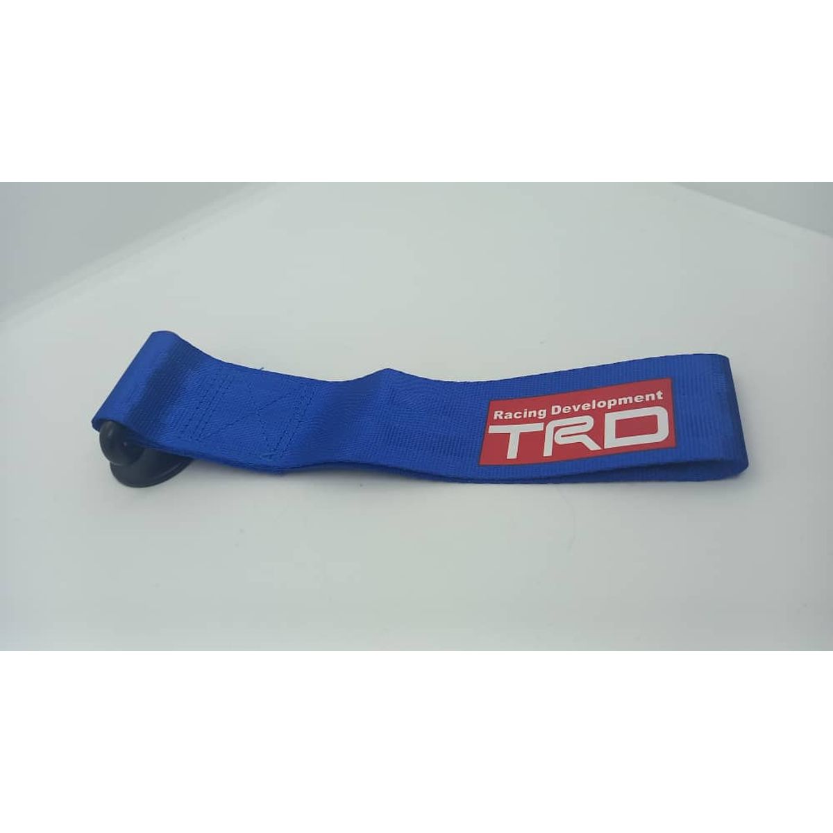 GENERICO - Cinta correa gancho de remolque ó arrastre tow strap universal TRD tunning PEGADO color AZUL