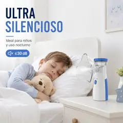 GENERICO - Nebulizador Portátil Mesh USB Recargable Para Niños y Adultos