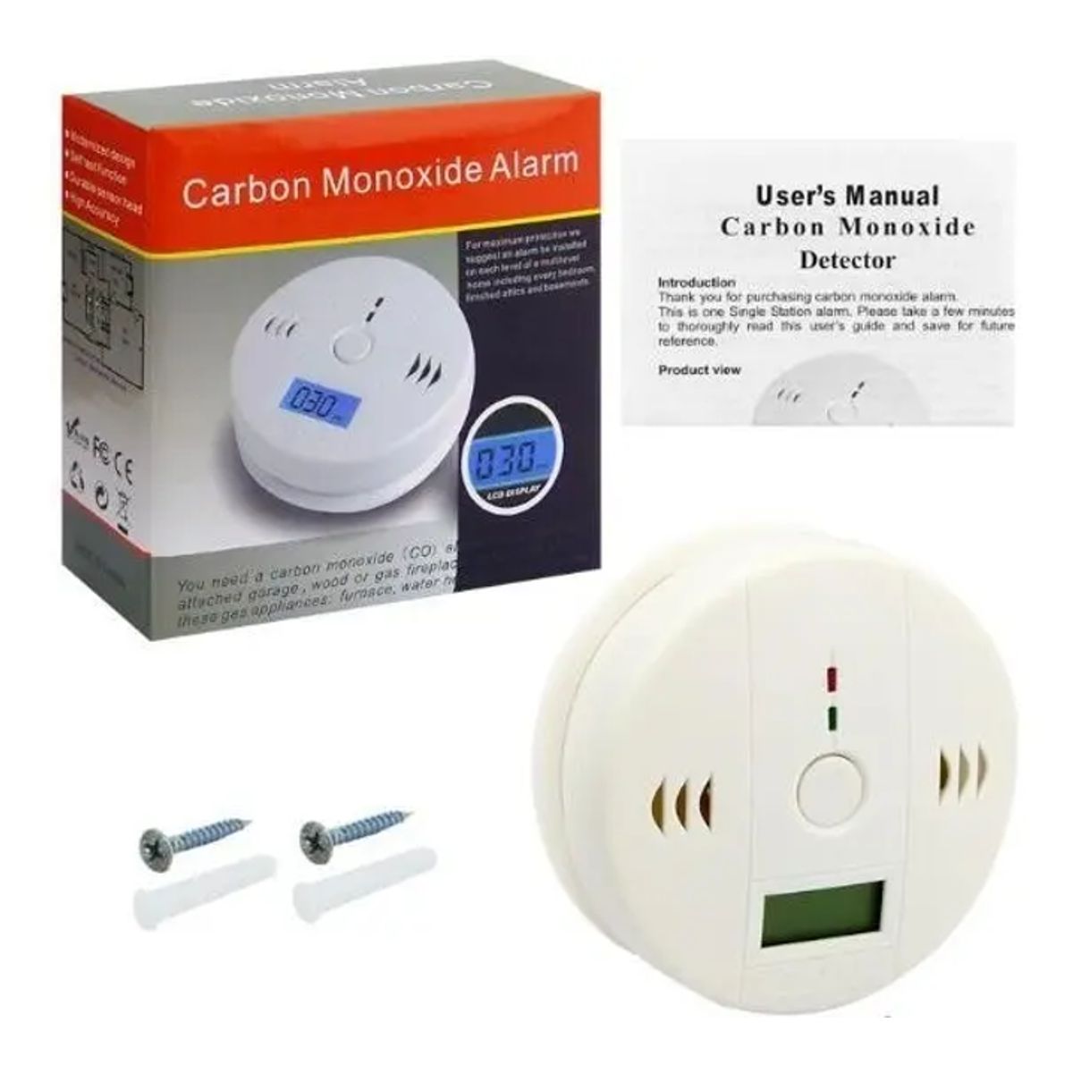 Alarma Detector Monóxido De Carbono Autónomo Digital Nuevo, marca GENERICO - Foto Principal