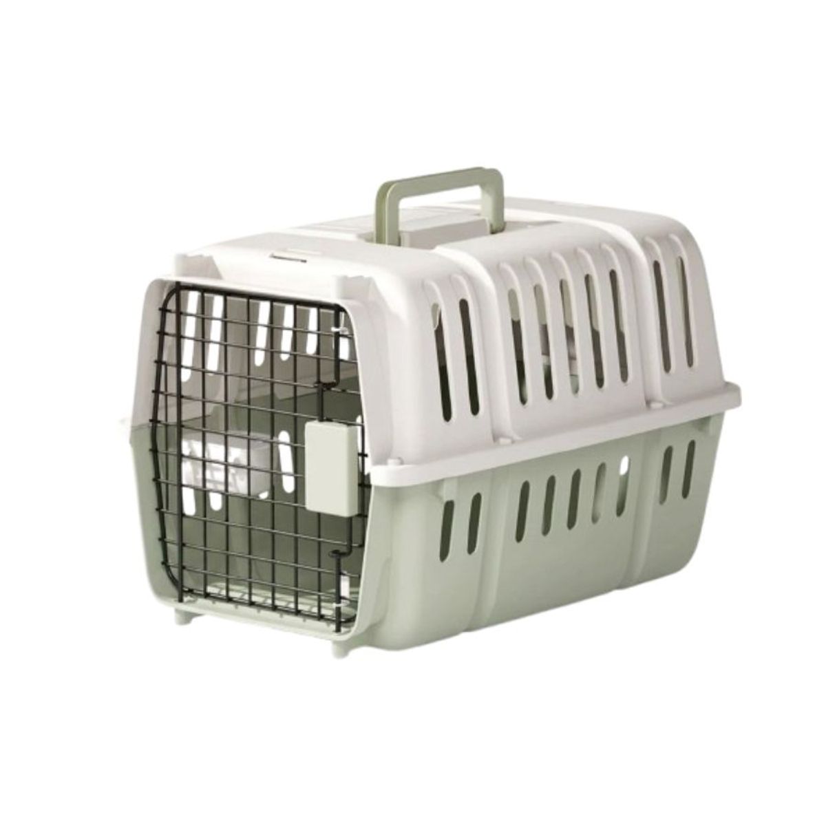 GENERICO - Transportador Canil para Mascota Plástica Verde 31x46x31cm