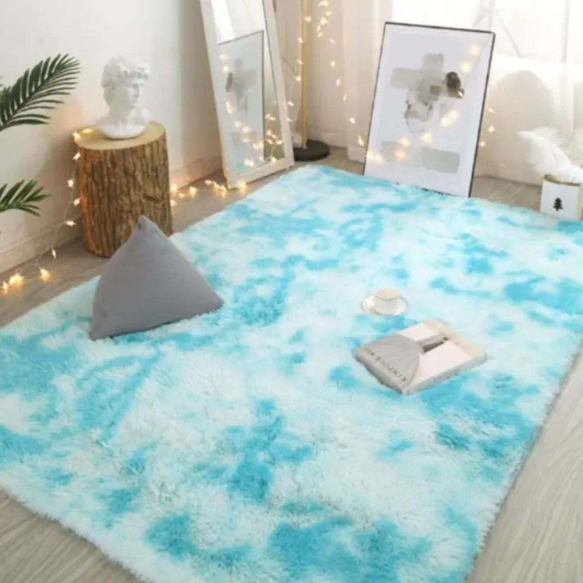 GENERICO - Alfombra Peluda250×200cm Super Suave Liviano Varios Colores D7
