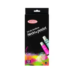 ARTEL - Set Pintura Acrílica 6 Neón+6 Pastel 12 Ml