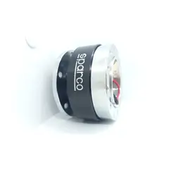 GENERICO - Masa universal desmontable sparco para volantes deportivo de acero color NEGRO