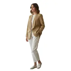 ACOCO - Blazer Afla Mujer Beige