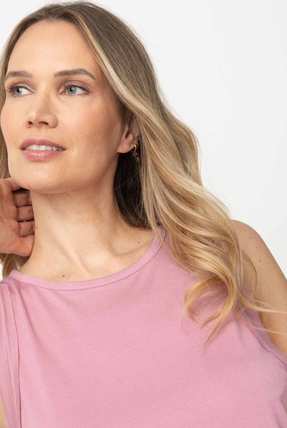 FLORES - Polera Sin Mangas Mujer Flores