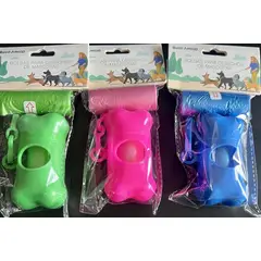 GENERICO - Portabolsas para Desechos de Mascotas con 2 Rollos de Bolsas