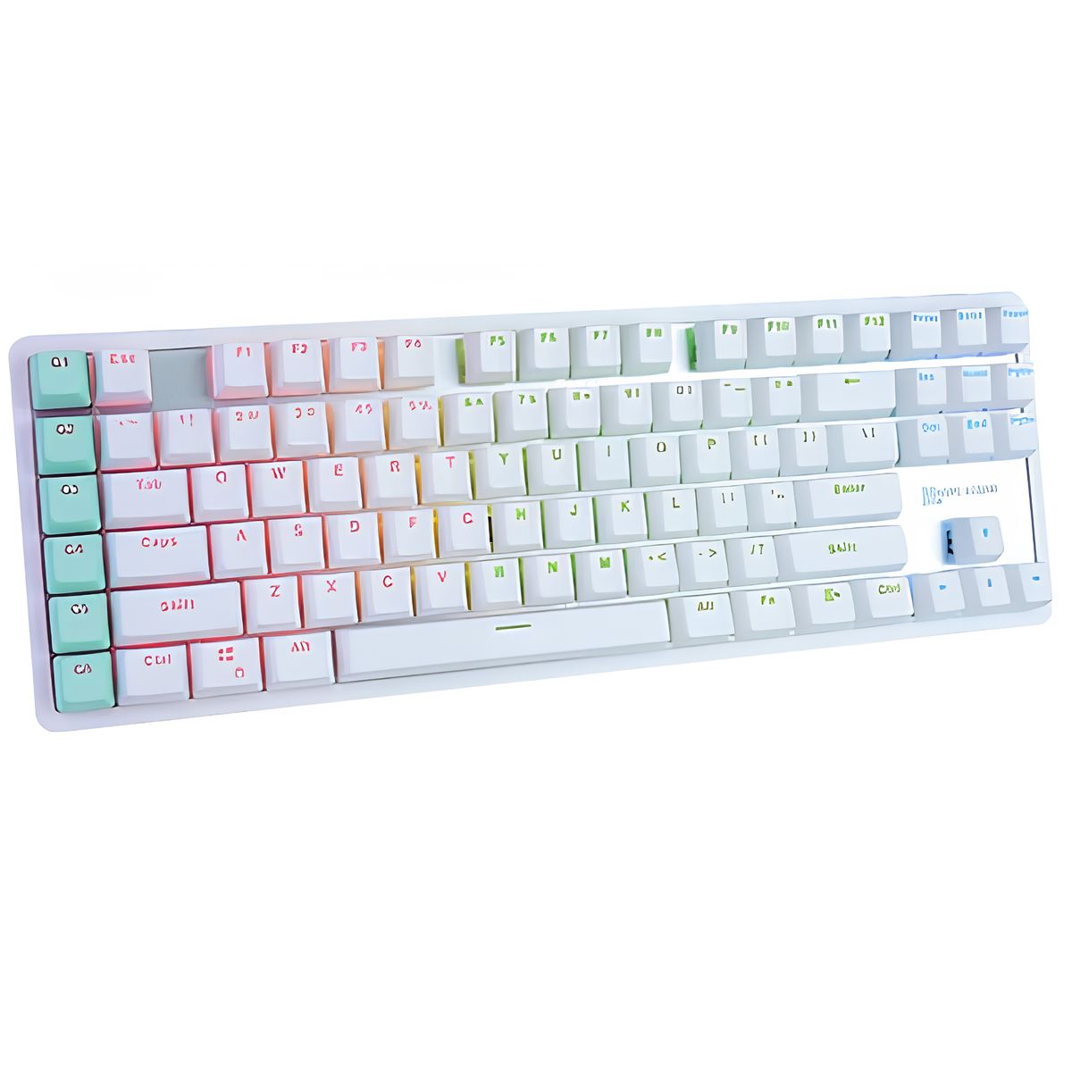 HYPE LEGEND - Teclado Mecánico Hype Legend Rebel RGB  White L Blue Switch