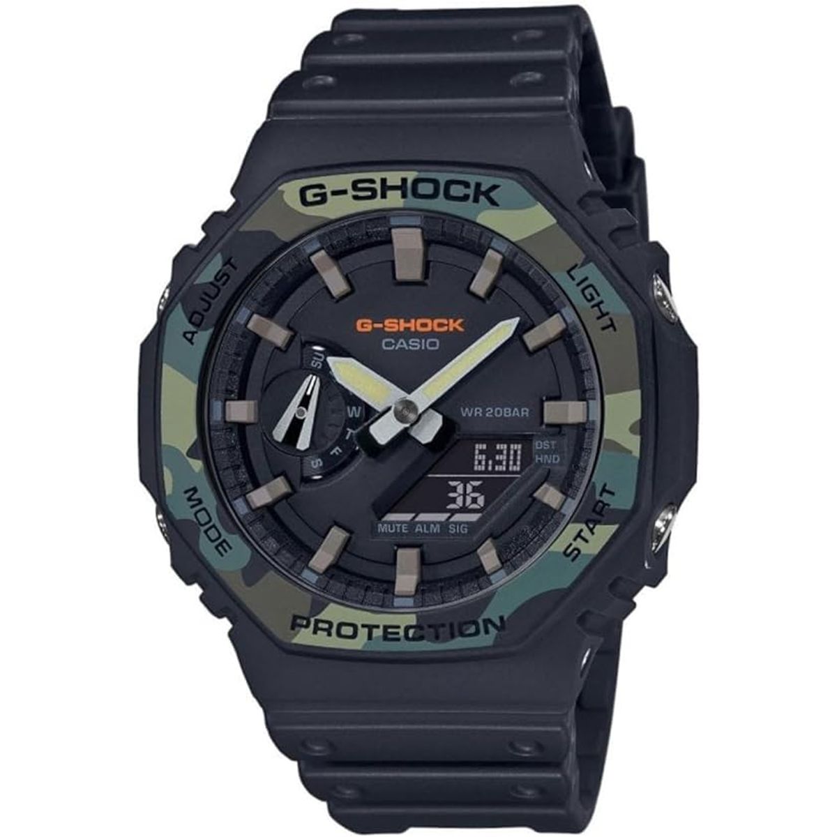 CASIO - RELOJ CASIO GSHOCK GA2100SU-1A HOMBRE CARBONO ANTIGOLPE WR200M