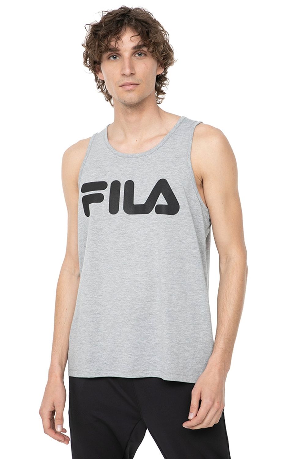 FILA - Fila Polera Musculosa Sin Mangas Algodón Hombre