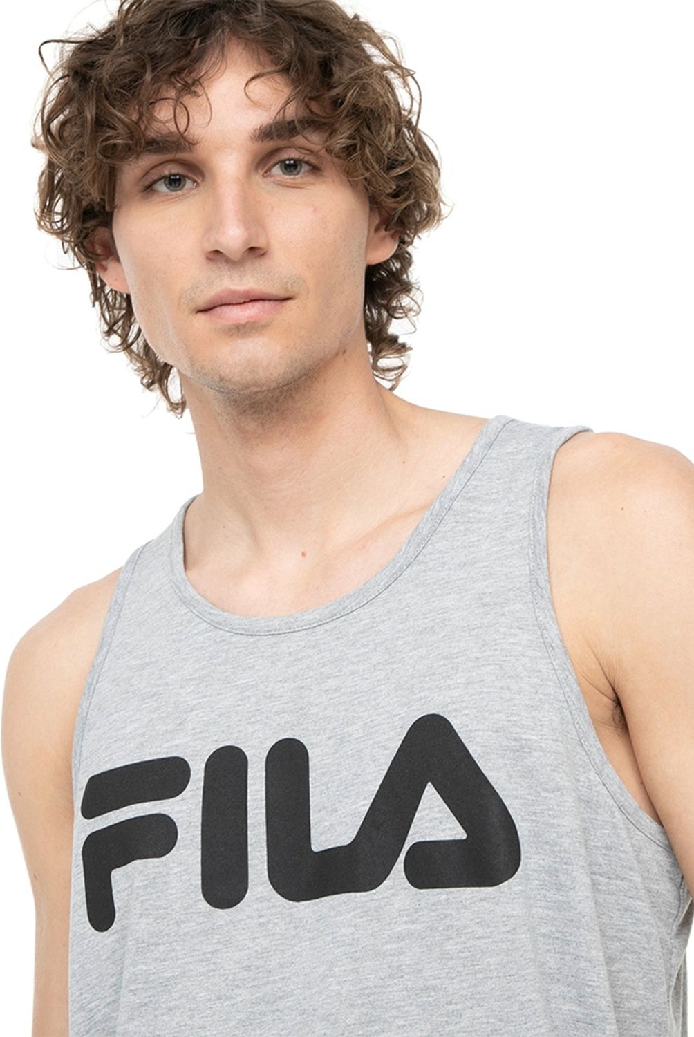FILA - Fila Polera Musculosa Sin Mangas Algodón Hombre