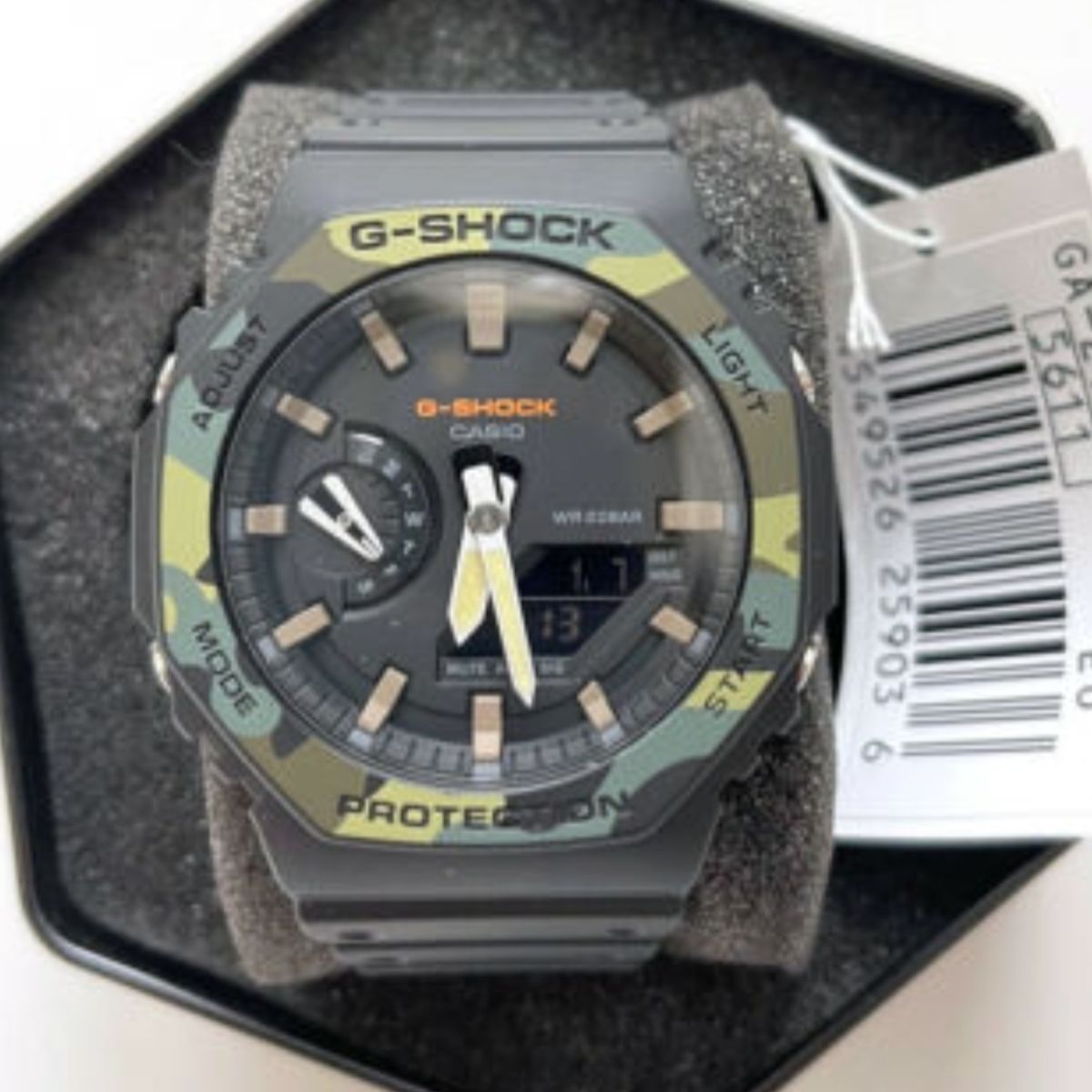 CASIO - RELOJ CASIO GA2110SU-3A HOMBRE CARBONO ANTIGOLPE WR200M