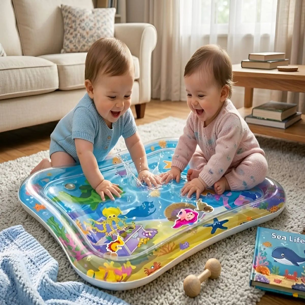 GENERICO - Alfombra de Agua para Bebe Tapete Estimulacion Sensorial
