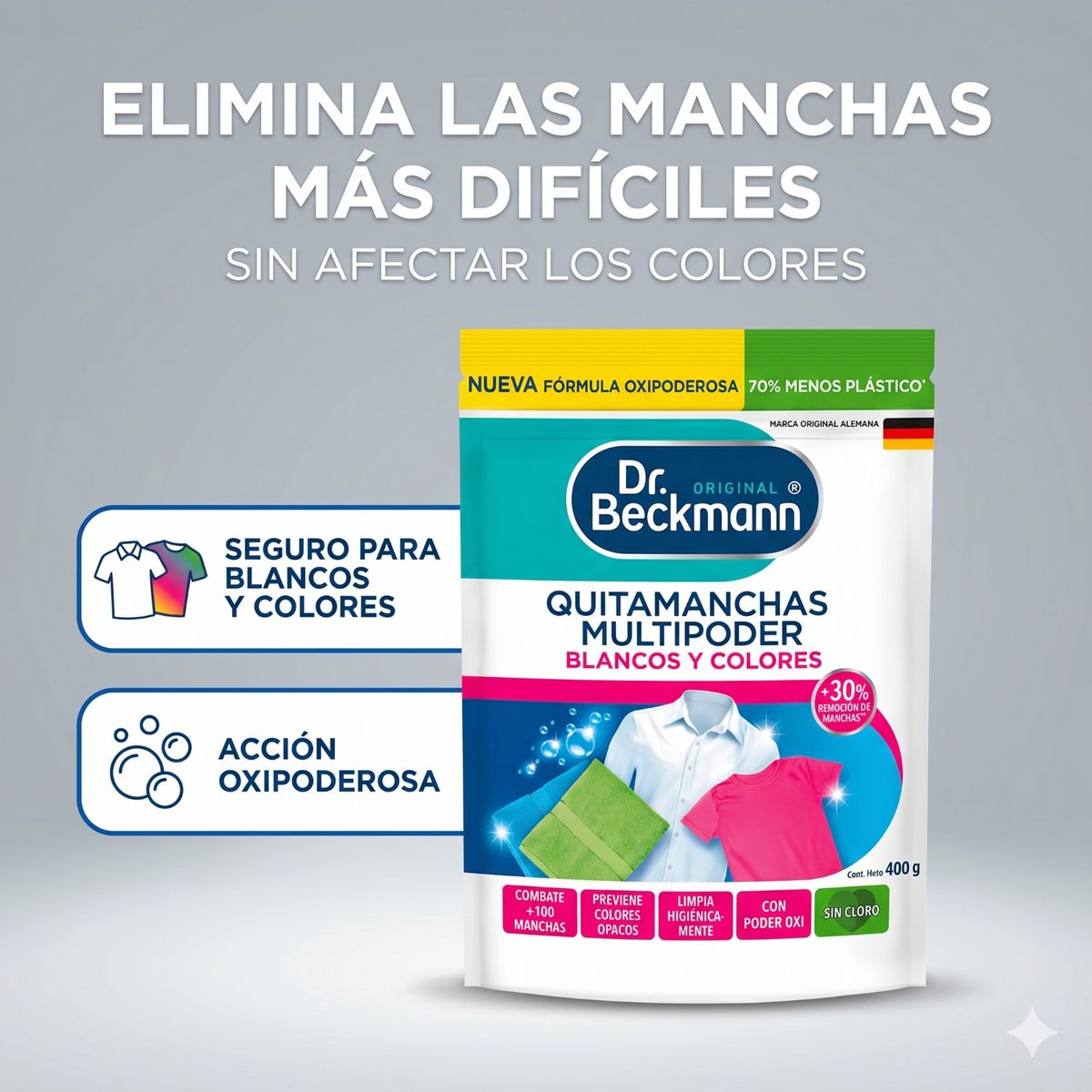 DR BECKMANN - Quitamanchas Blancos Y Colores Dr. Beckmann 400gr