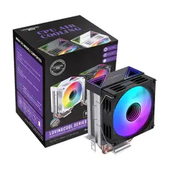 GENERICO - Disipador Cpu Lovingcool 2 Heatpipes Argb 90mm Amd Intel