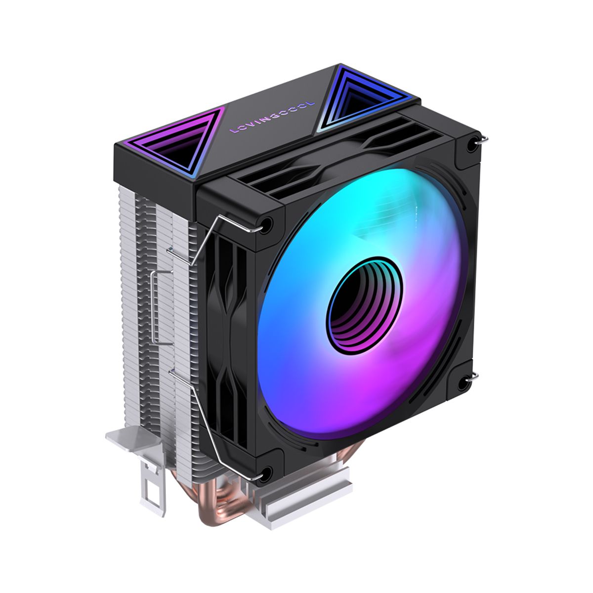 GENERICO - Disipador Cpu Lovingcool 2 Heatpipes Argb 90mm Amd Intel