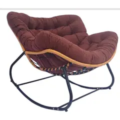 ANYHOGAR - Sillon Mecedor Silla Mecedora Sitial Moderna Talla Xl Tejido