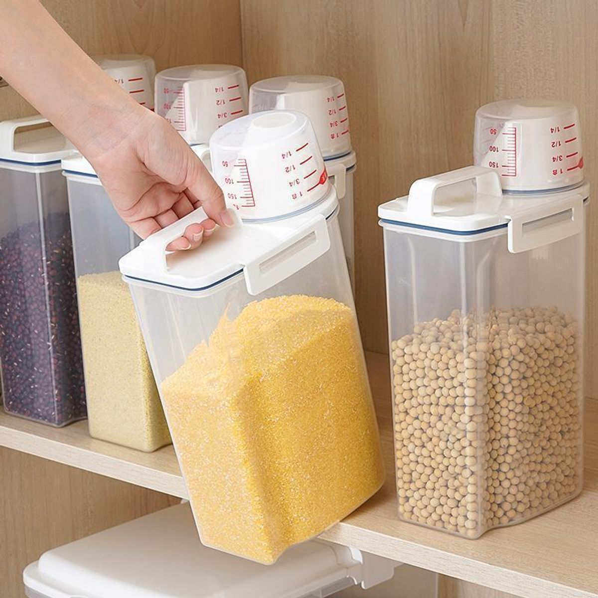 GENERICO - Pack 2 Dispensadores Herméticos de 2KG para Cereales