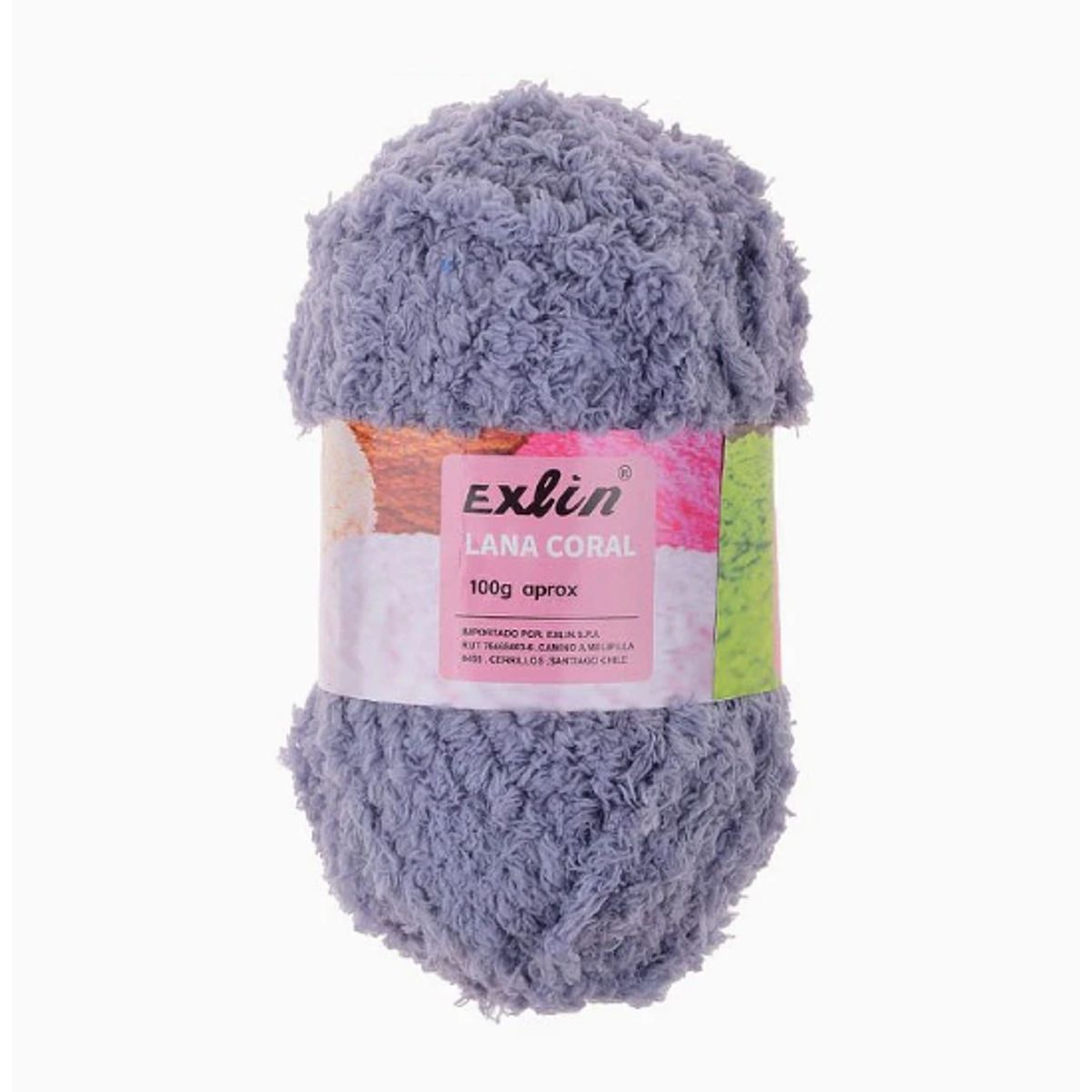 GENERICO - Lana Coral Exlin Gris Claro – Set de 10 ovillos de 100g