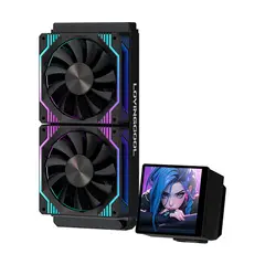 GENERICO - Refrigeración Líquida Aio 240 Mm Con Pantalla De 4 Argb programable INTEL AMD 250W TDP