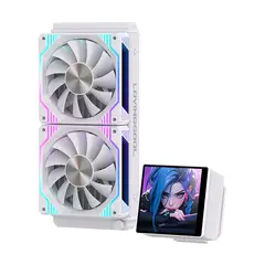 GENERICO - Refrigeración Líquida Aio 240 Mm Con Pantalla De 4 Argb programable INTEL AMD 250W TDP
