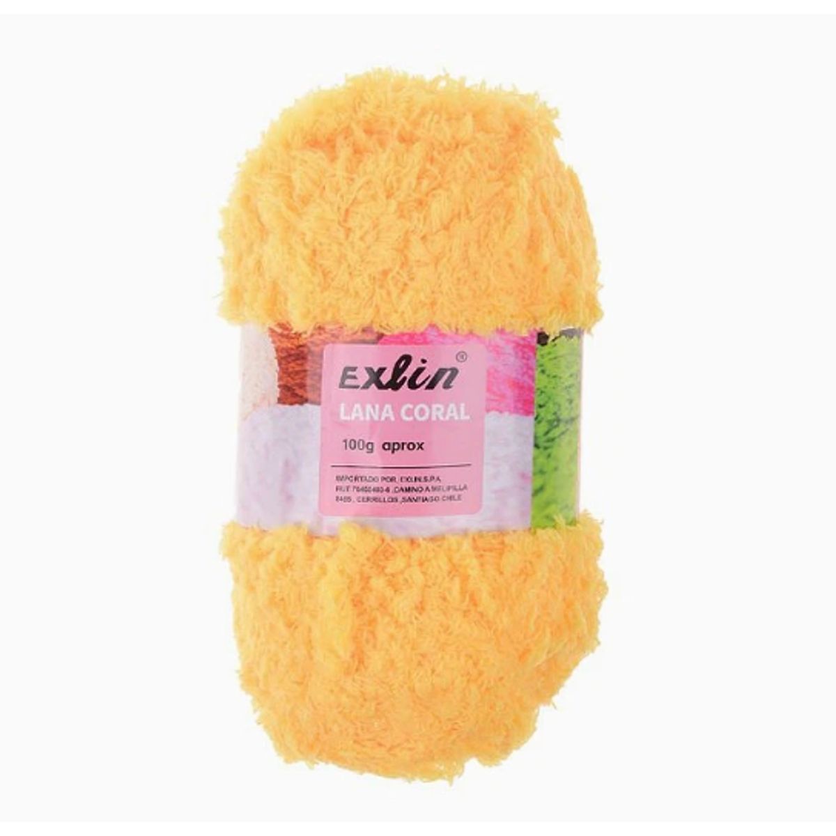 GENERICO - Lana Coral Exlin Amarillo Dorado – Set de 10 ovillos de 100g
