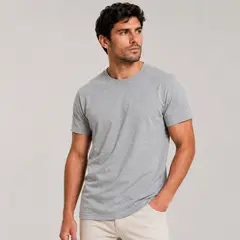 ROLY - Polera Manga Corta 100% Algodón Cuello Redondo Clásica Hombre SLIM FIT Premium