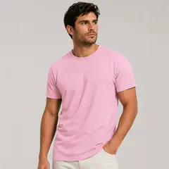 ROLY - Polera Manga Corta 100% Algodón Cuello Redondo Clásica Hombre SLIM FIT Premium
