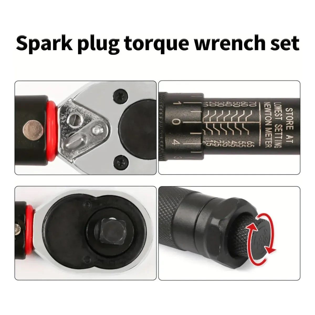 GENERICO - Llave De Torque Profesional 38 Pulgada 5- 70nm 5pc BELUG
