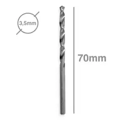 GENERICO - Broca Metal Acero Rapido Hss 3.5mm Autocentrado Set 10pcs BELUG