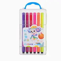 GENERICO - Plumones 12 Colores con Estuche