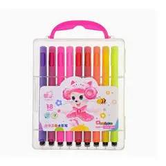 GENERICO - Plumones 18 Colores con Estuche