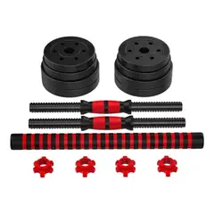 GENERICO - Mancuernas 30 Kilos Con Barra Extensible