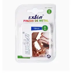 GENERICO - Pinzas de Metal 8 Pcs